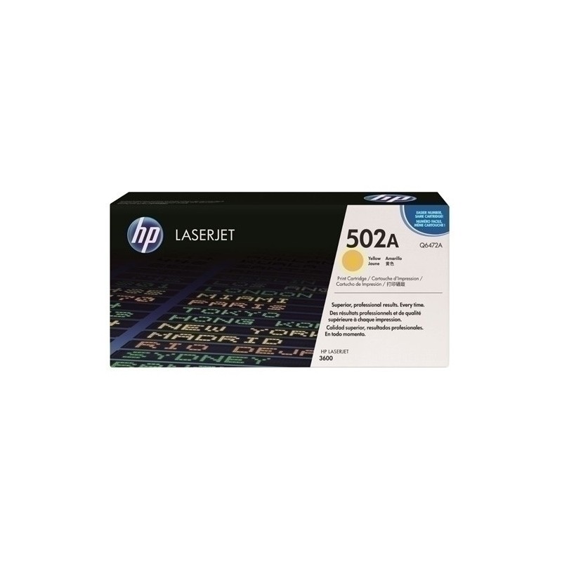 Q6472A-TONER HP Q6472A Nº502A LJ C.3600 AMARILL precio por 1 unidades