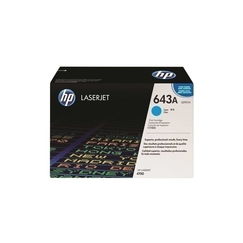 Q5951A-TONER HP Q5951A Nº643A LJ C.4700 CIAN precio por 1 unidades