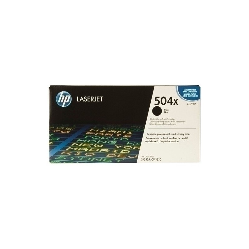 CE250X-TONER HP CE250X Nº504X LJ CP3525 NEGRO precio por 1 unidades