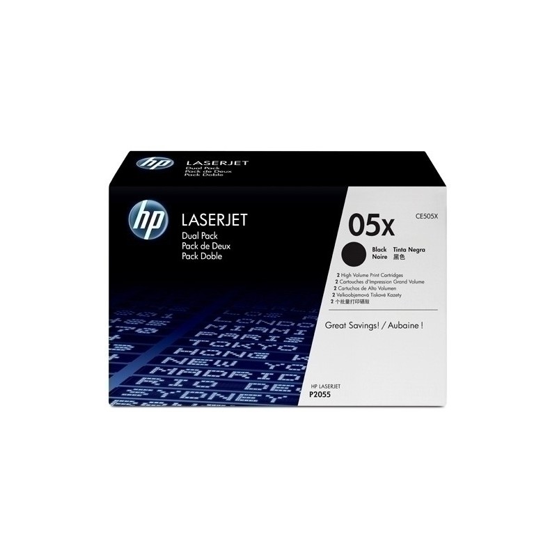 CE505X-TONER HP CE505X Nº05X LJ P2055 NEGRO precio por 1 unidades