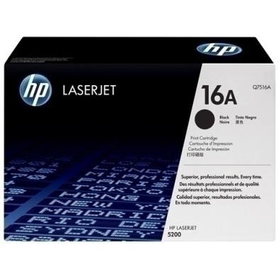 Q7516A-TONER HP Q7516A Nº16A LJ 5200 NEGRO precio por 1 unidades