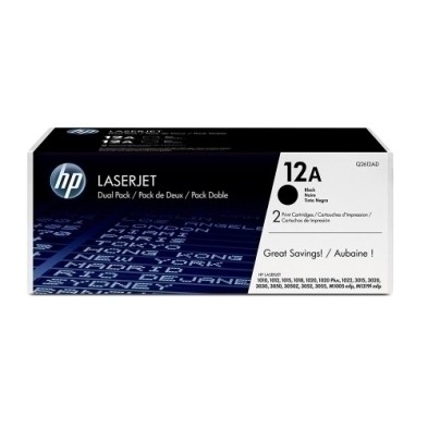 Q2612AD-TONER HP Q2612AD Nº12A NEGRO PACK 2 UD. precio por 1 unidades