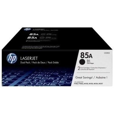 CE285AD-TONER HP CE285AD Nº85A NEGRO PACK 2 UD. precio por 1 unidades
