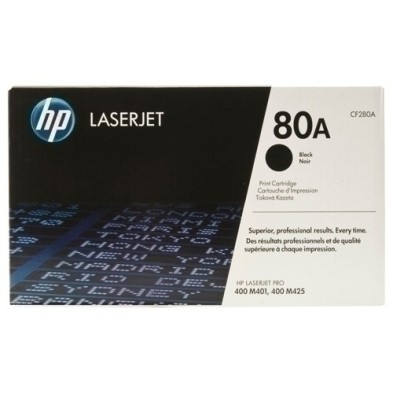 CF280A-TONER HP CF280A Nº80A LJ PRO 400 NEGRO precio por 1 unidades