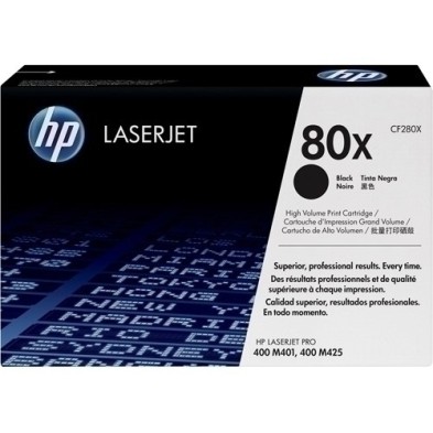 CF280X-TONER HP CF280X Nº80A LJ PRO M 401 NEGRO precio por 1 unidades