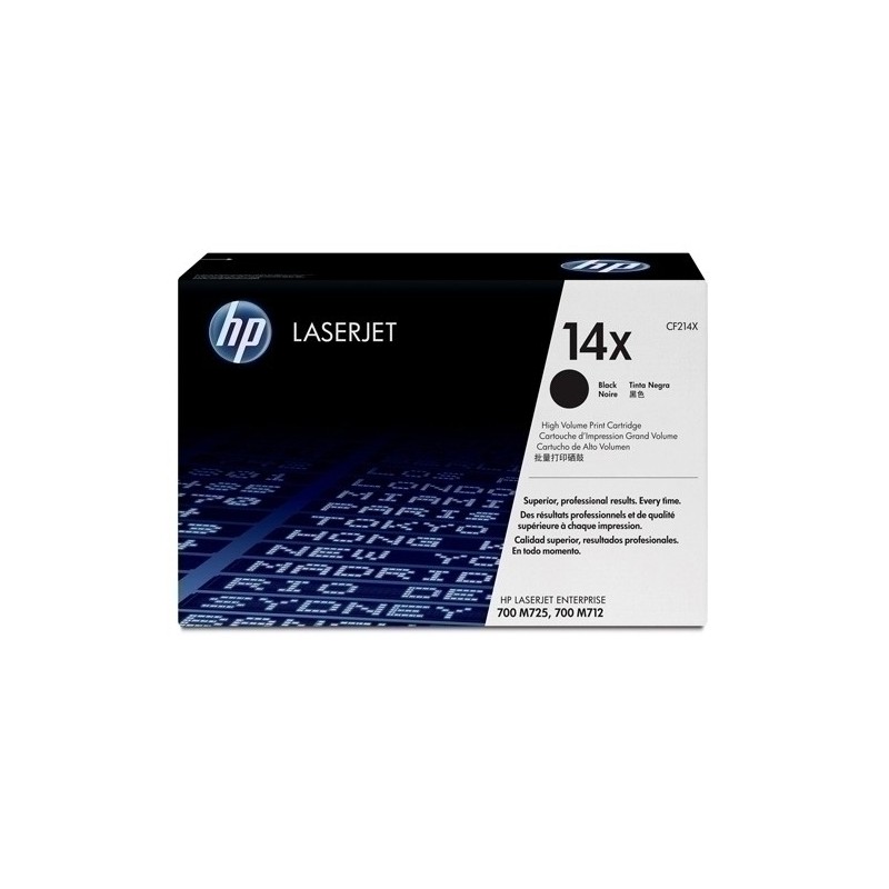 CF214X-TONER HP CF214X Nº14X LJ 700 NEGRO precio por 1 unidades