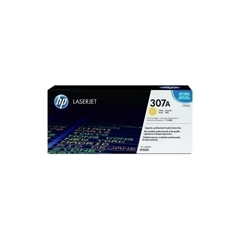 CE742A-TONER HP CE742A Nº307A LJ CP5225 AMARILL precio por 1 unidades