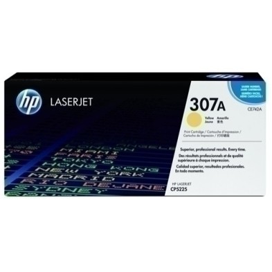 CE742A-TONER HP CE742A Nº307A LJ CP5225 AMARILL precio por 1 unidades