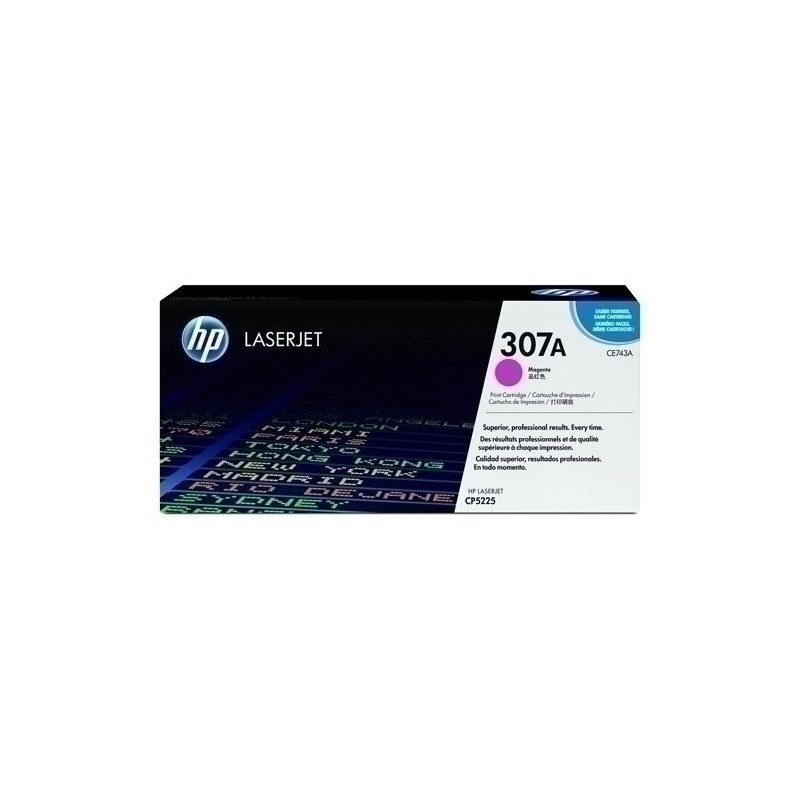 CE743A-TONER HP CE743A Nº307A LJ CP5225 MAGENTA precio por 1 unidades