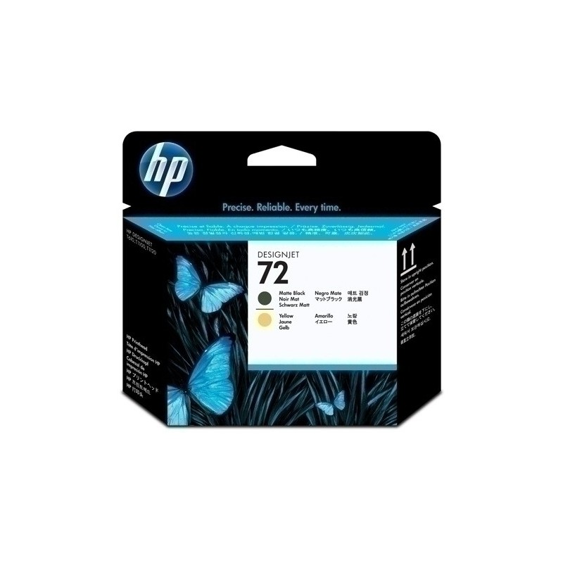 C9384A-CABEZAL HP C9384A Nº72 NEGRO MAT Y AMARI precio por 1 unidades