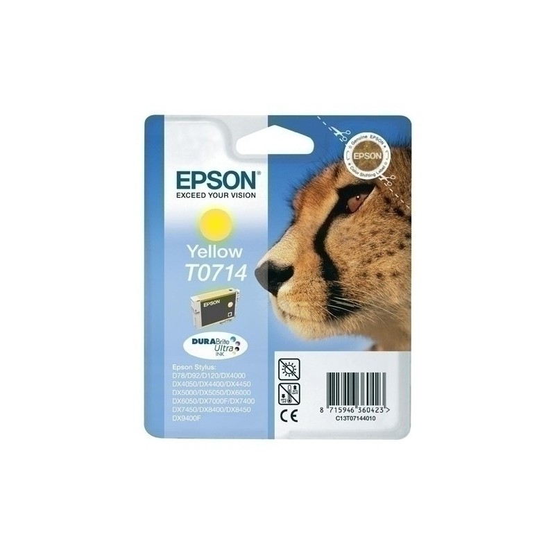 T071440-CART.IJ.EPSON T071440 D78/92/120 AMARILL precio por 1 unidades