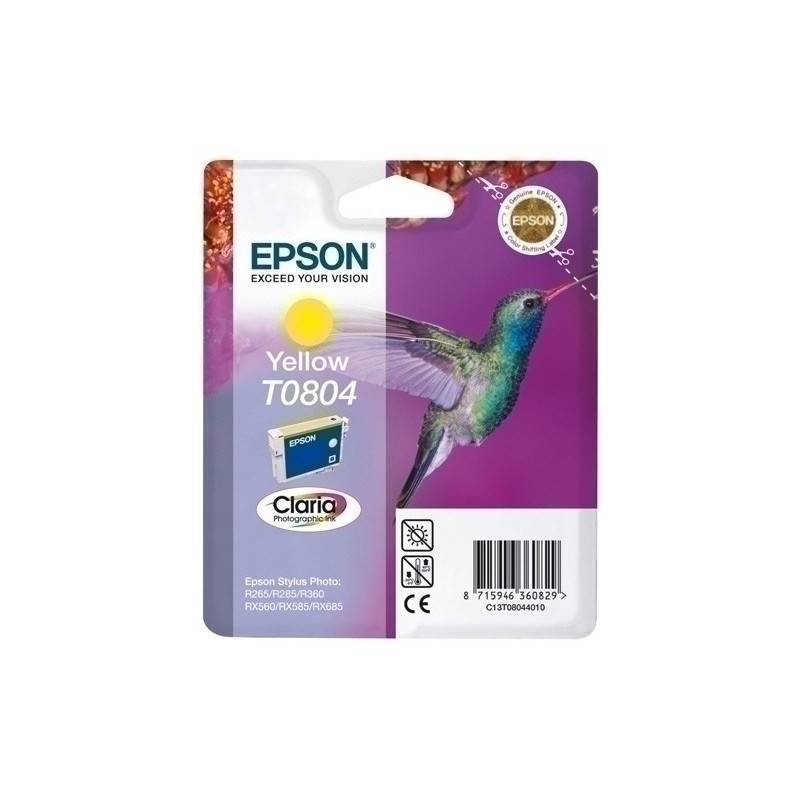 T080440-CART.IJ.EPSON T080440 R2x5/360 AMARILLO precio por 1 unidades
