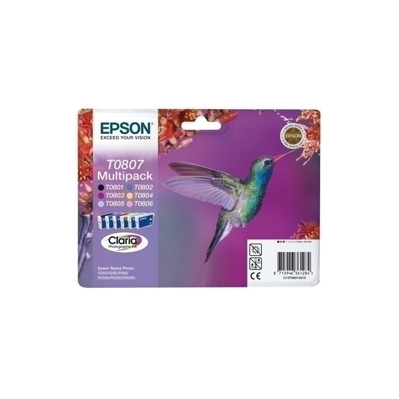 T080740-CART.IJ.EPSON T080740 R2x5/360 MULTIPACK precio por 1 unidades