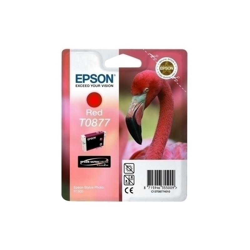 T087740-CART.IJ.EPSON T087740 ROJO precio por 1 unidades