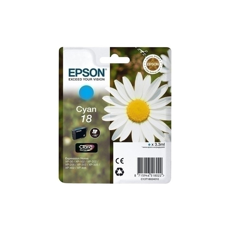 T180240-CART.IJ.EPSON T180240 Nº18 CIAN precio por 1 unidades