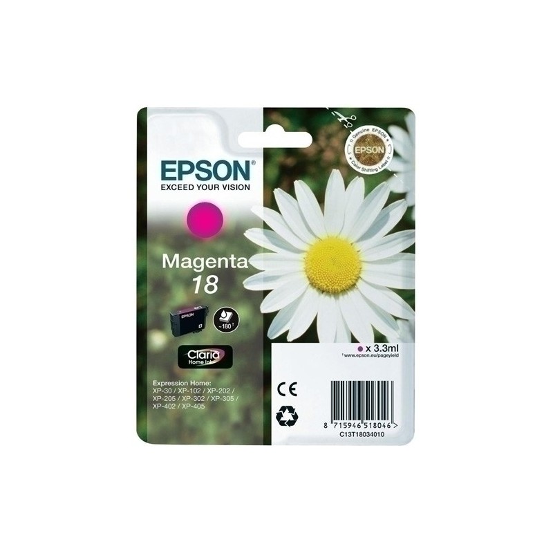 T180340-CART.IJ.EPSON T180340 Nº18 MAGENTA precio por 1 unidades