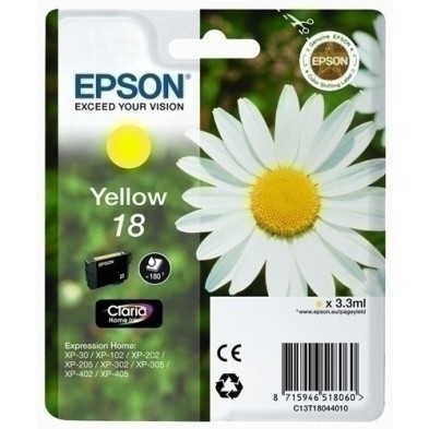 T180440-CART.IJ.EPSON T180440 Nº18 AMARILLO precio por 1 unidades