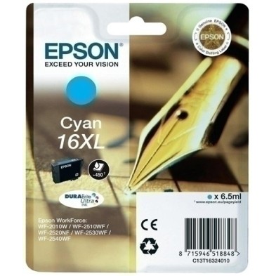 T163240-CART.IJ.EPSON T163240 Nº16XL CIAN precio por 1 unidades