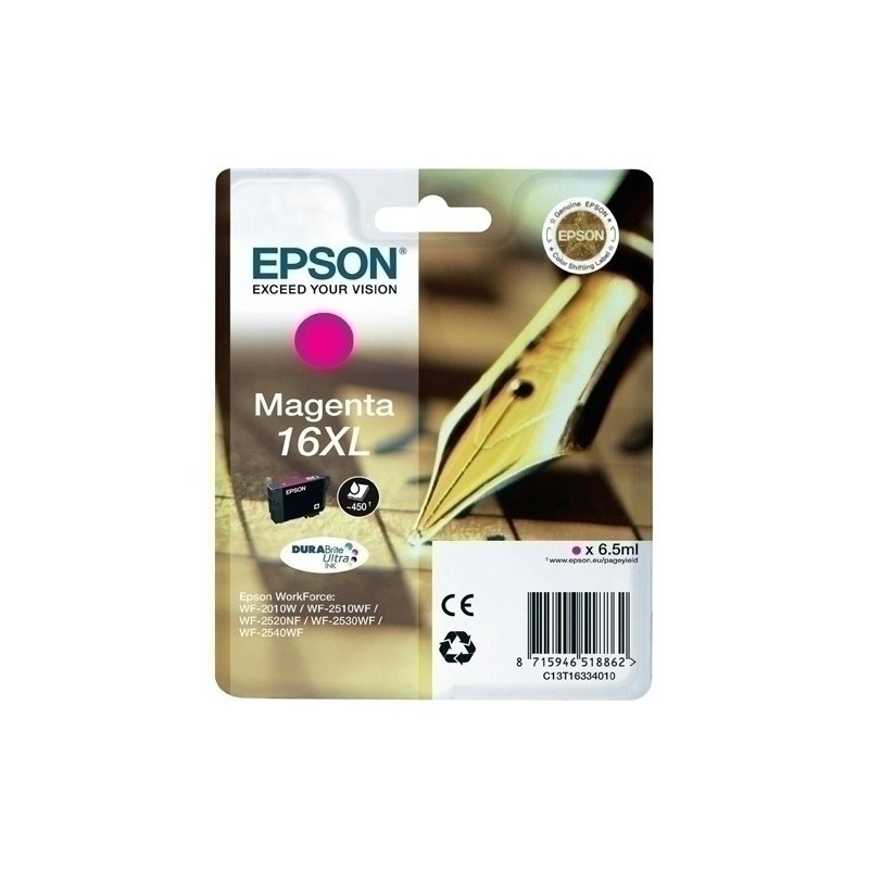 T163340-CART.IJ.EPSON T163340 Nº16XL MAGENTA precio por 1 unidades