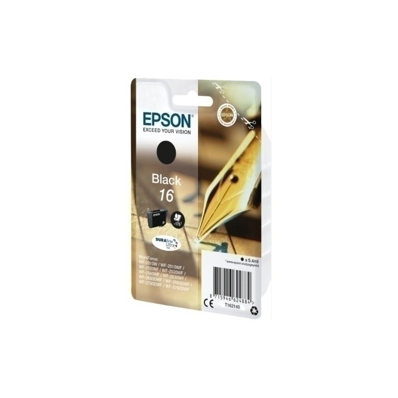T162140-CART.IJ.EPSON T162140 Nº16 NEGRO precio por 1 unidades