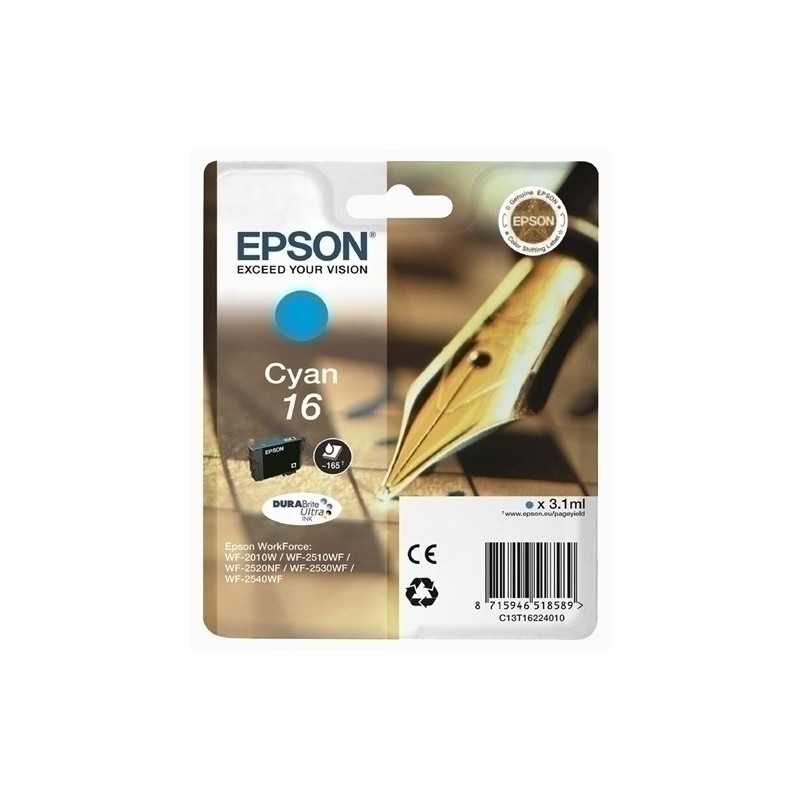 T162240-CART.IJ.EPSON T162240 Nº16 CIAN precio por 1 unidades