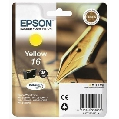 T162440-CART.IJ.EPSON T162440 Nº16 AMARILLO precio por 1 unidades