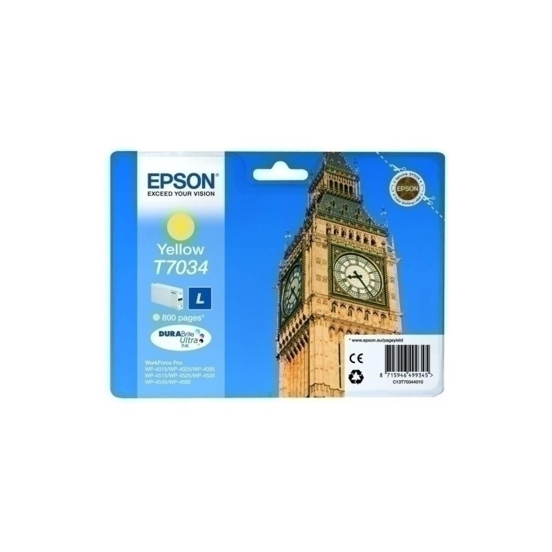 T703440-CART.IJ.EPSON T703440 WP-4525DNF AMARILL precio por 1 unidades