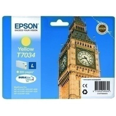 T703440-CART.IJ.EPSON T703440 WP-4525DNF AMARILL precio por 1 unidades