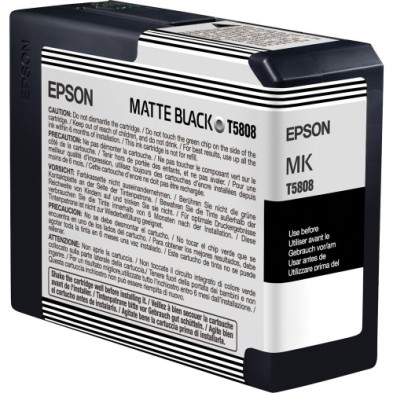 T580800-CART.IJ.EPSON T580800 NEGRO MATE precio por 1 unidades
