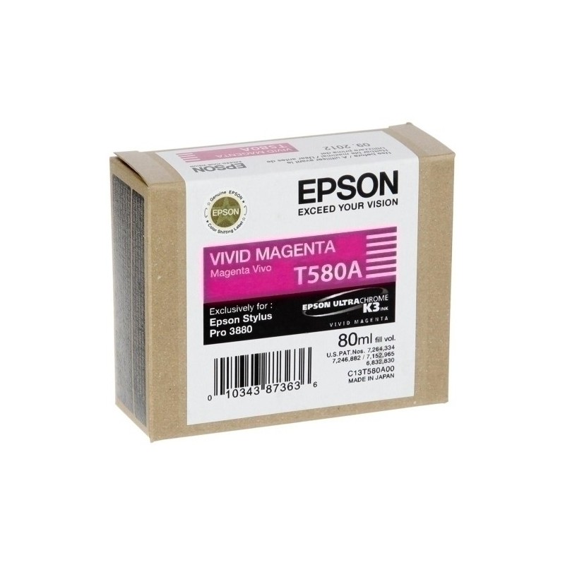 T580A00-CART.IJ.EPSON T580A00 MAGENTA VIVO precio por 1 unidades