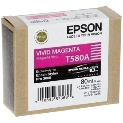 T580A00-CART.IJ.EPSON T580A00 MAGENTA VIVO precio por 1 unidades