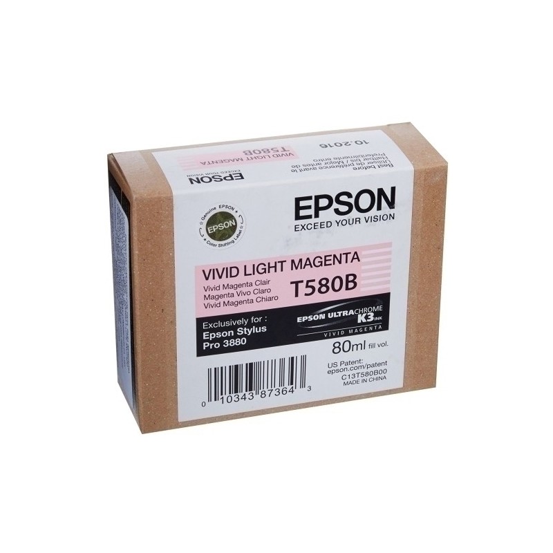 T580B00-CART.IJ.EPSON T580B00 MAGENTA VIVO CLARO precio por 1 unidades