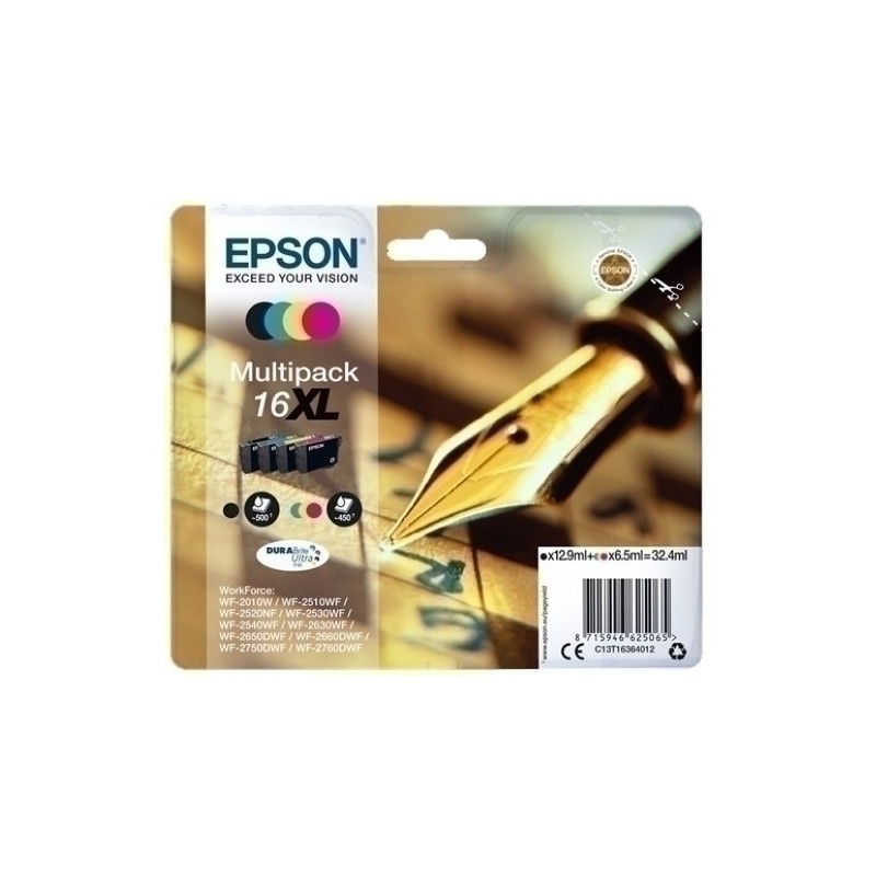 T163640-CART.IJ.EPSON T163640 Nº16XL MULTIPACK precio por 1 unidades