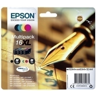 T163640-CART.IJ.EPSON T163640 Nº16XL MULTIPACK precio por 1 unidades