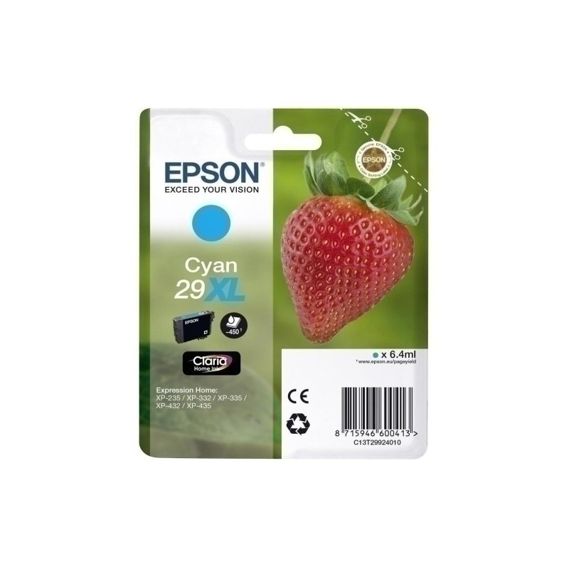 T299240-CART.IJ.EPSON T299240 Nº29XL CIAN precio por 1 unidades
