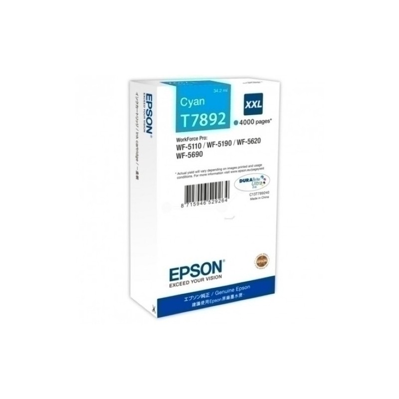 T789240-CART.IJ.EPSON T7892 XXL CIAN precio por 1 unidades