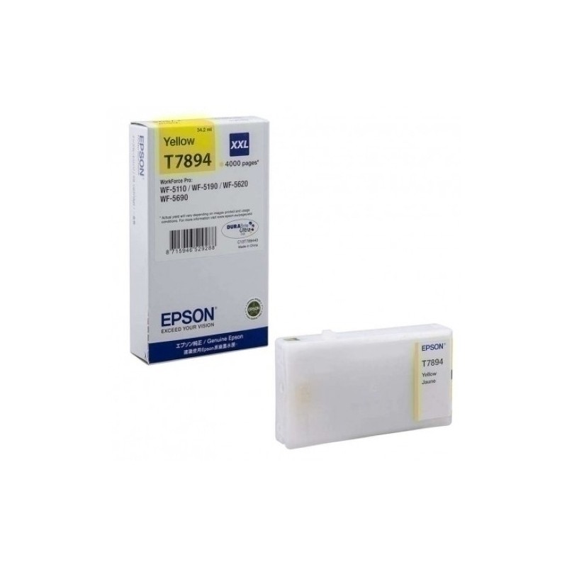T789440-CART.IJ.EPSON T7894 XXL AMARILLO precio por 1 unidades