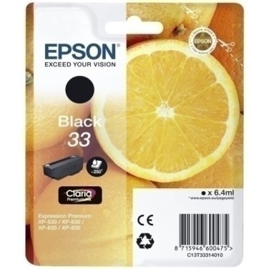 T333140-CART.IJ.EPSON T333140 Nº33 NEGRO precio por 1 unidades