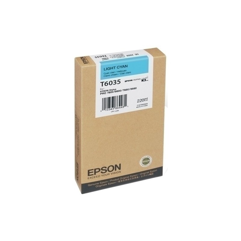 T603500-CART.IJ.EPSON T603500 CIAN CLARO precio por 1 unidades