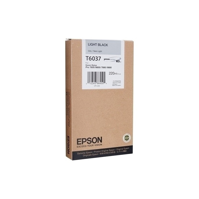 T603700-CART.IJ.EPSON T603700 NEGRO CLARO precio por 1 unidades