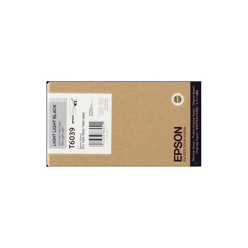 T603900-CART.IJ.EPSON T603900 NEGRO CLARO CLARO precio por 1 unidades