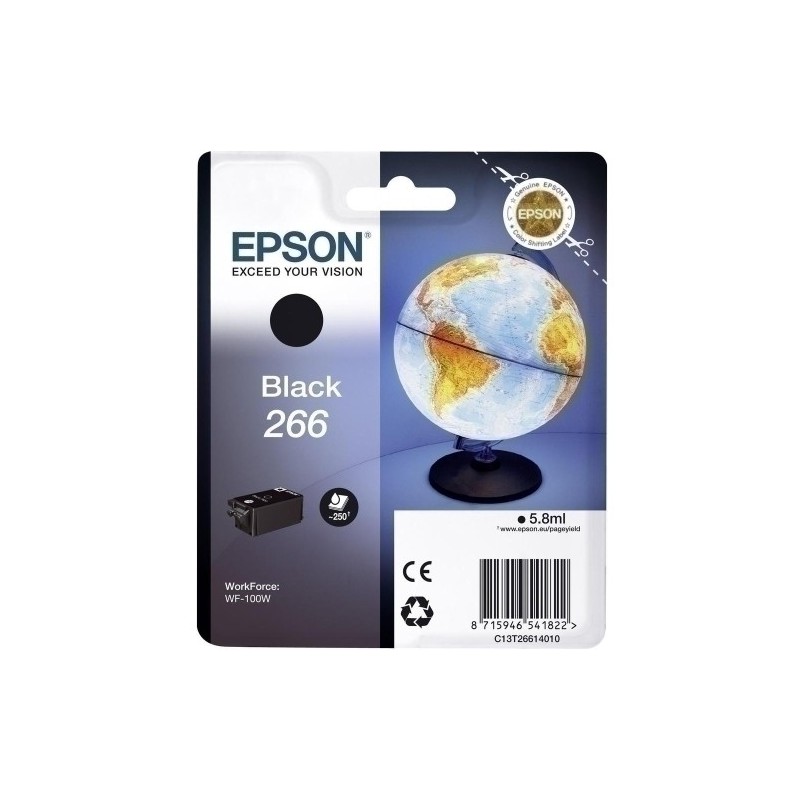 T266140-CART.IJ.EPSON T266140 Nº266 NEGRO precio por 1 unidades