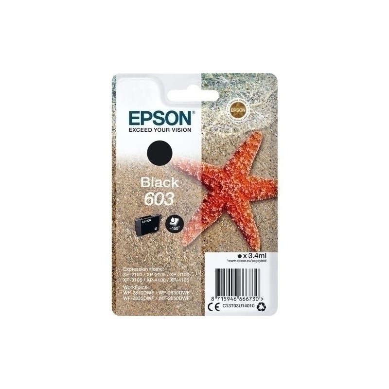 T03U140-CART.IJ.EPSON T03U140 Nº603 NEGRO precio por 1 unidades
