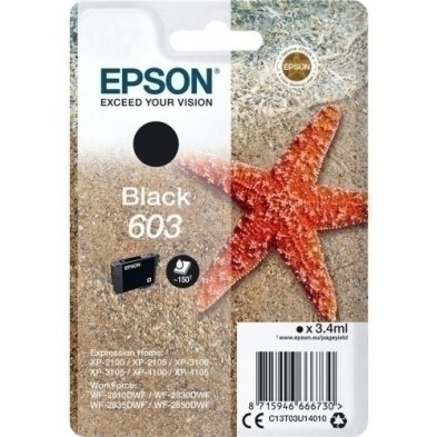 T03U140-CART.IJ.EPSON T03U140 Nº603 NEGRO precio por 1 unidades