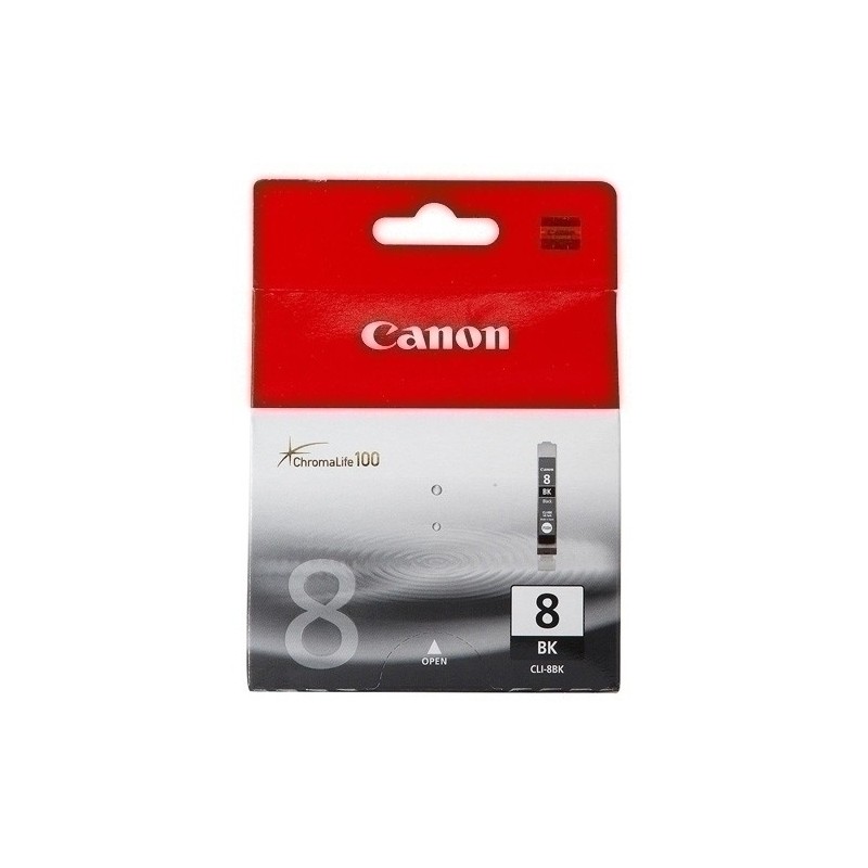 CLI8BK-CART.IJ.CANON CLI8BK DEP.TINT.NEGRA precio por 1 unidades