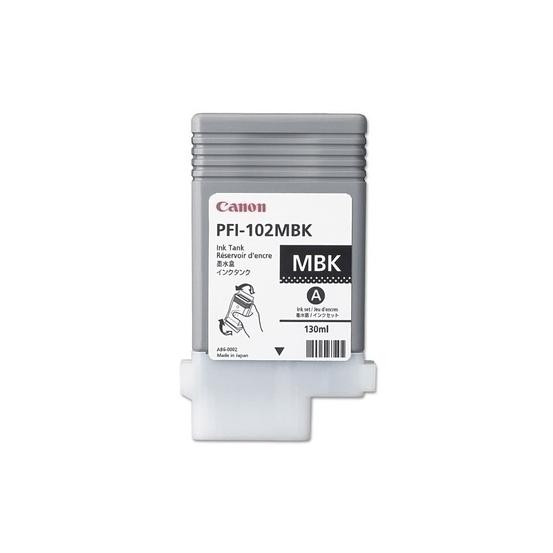 PFI102MBK-CONS.PLOTTER CANON PFI102MBK DP.NEGR MAT precio por 1 unidades