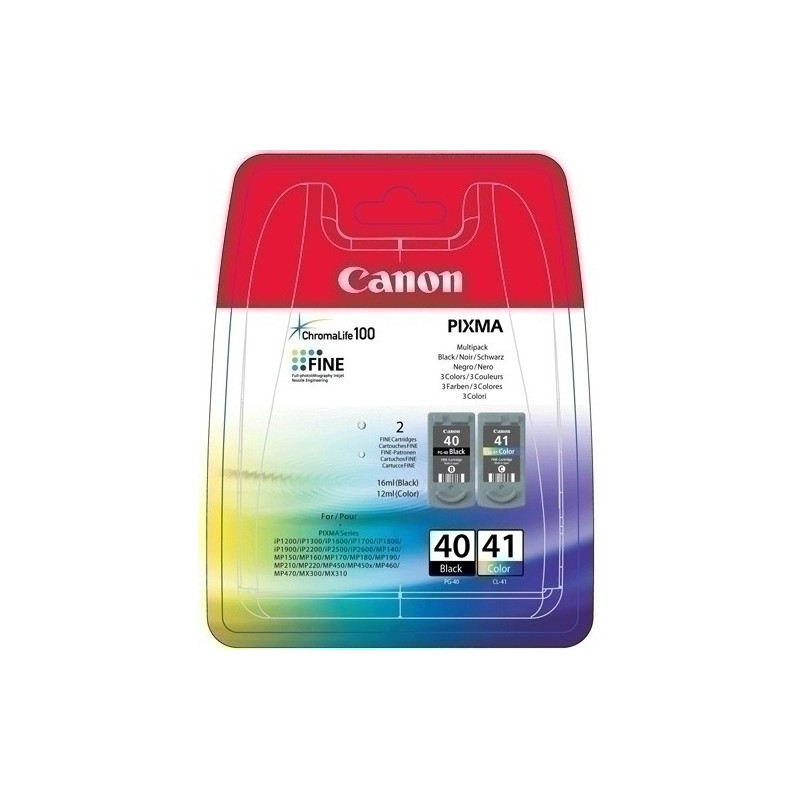 0615B043AA-CART.IJ.CANON PG40-CL41 MULTIPACK precio por 1 unidades