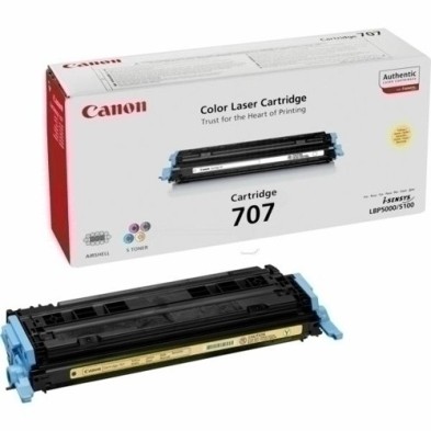 CRG707Y-TONER CANON CRG707Y AMARILLO (2.000 PÁG. precio por 1 unidades