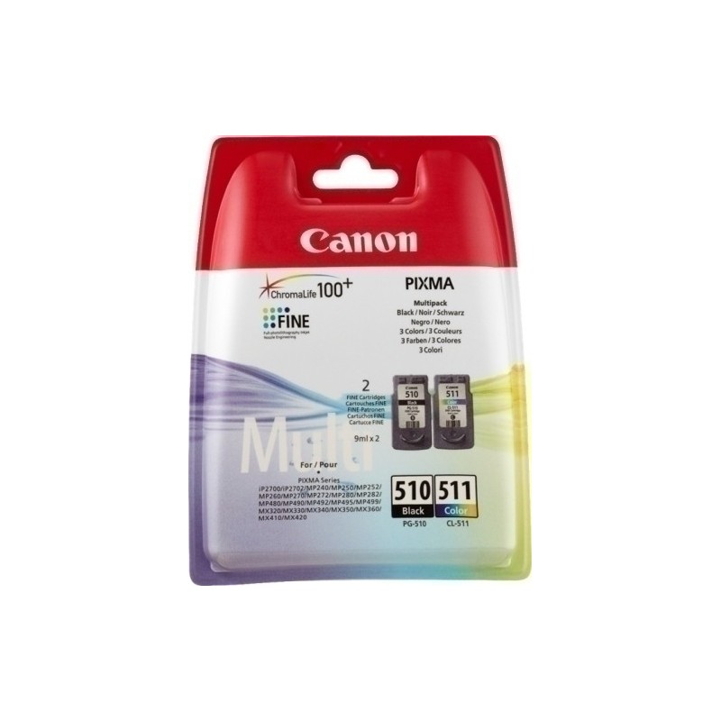 PG-510/CL-511-CART.IJ.CANON PG510-CL511 MULTIPACK precio por 1 unidades