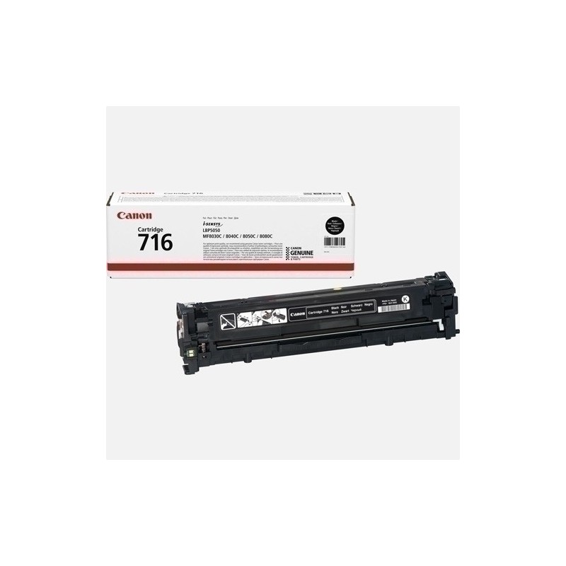 CRG-716BK-TONER CANON NEGRO CRG 716BK (2.300 PÁG.) precio por 1 unidades